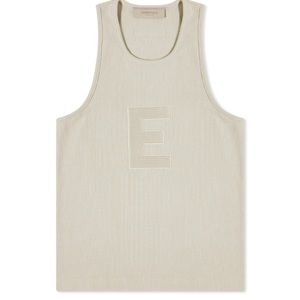 Fear of God ESSENTIALS NWT SS23 Waffle Knit Tank Top in Seal | M